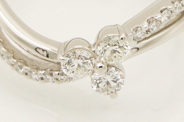 PT900 ダイアイリリング 0.50ct 6.30g　拡大