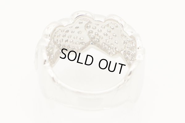 K18WG ダイアイリリング 1.00ct 7.90g　内側