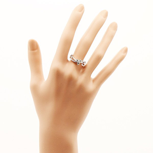 PT900 ダイアイリリング 0.50ct 6.30g　装着イメージ