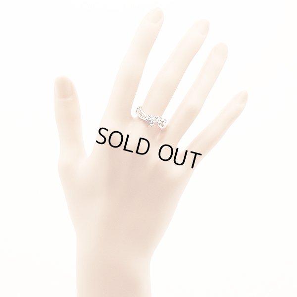 PT900 ダイアイリリング 0.50ct 6.30g　装着イメージ