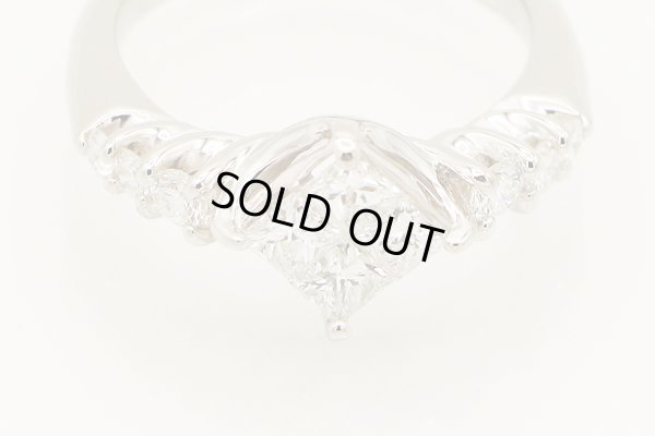 PT900 ダイアイリリング 1.00ct 6.80g　拡大