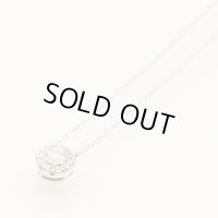 ヴァンドーム　K18WG ダイアイリネックレス 0.12ct 1.20g
