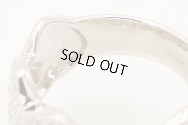 K18WG ダイアイリリング 1.00ct 7.90g　刻印(2)