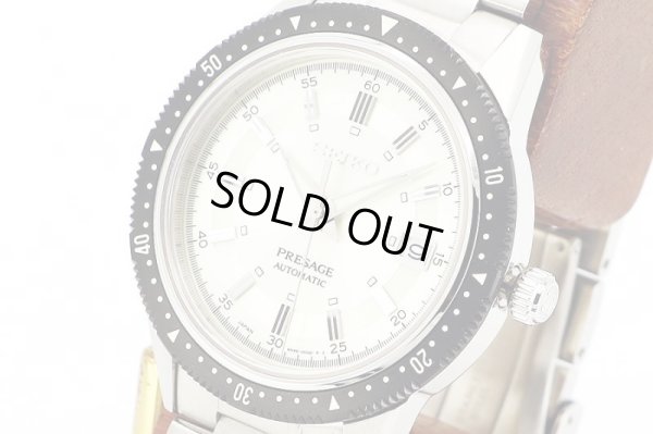 セイコー　プレサージュ　ＳＡＲＸ０６９ 銀文字盤　クラウンクロノ限定　サイド拡大