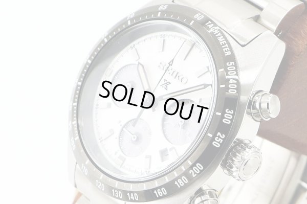 セイコー　プロスペック　ＳＢＤＬ０８５　クロノ　Ｖ１９２－０ＡＦ０ 白文字盤　サイド拡大