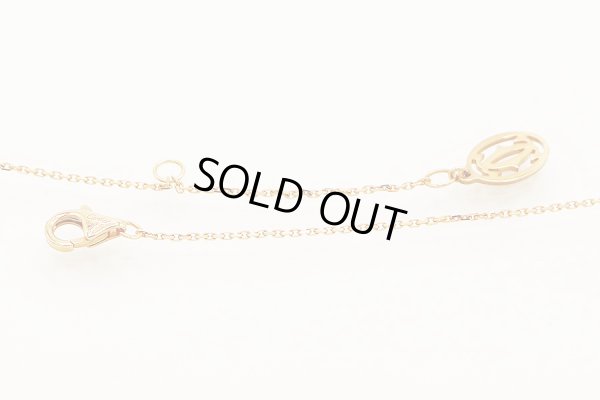 カルティエ　750PG トルタ ハート パヴェ ネックレス 3.10g　留め具外したイメージ