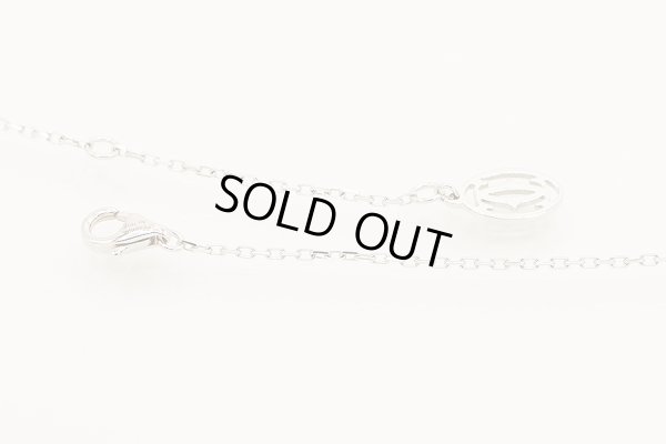 カルティエ　750WG ダムール ネックレス スモールモデル 2.90g　留め具外したイメージ