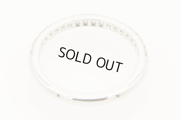 ティファニー　PT950 ダイアイリ ハーフエタニティリング 2.90g　内側