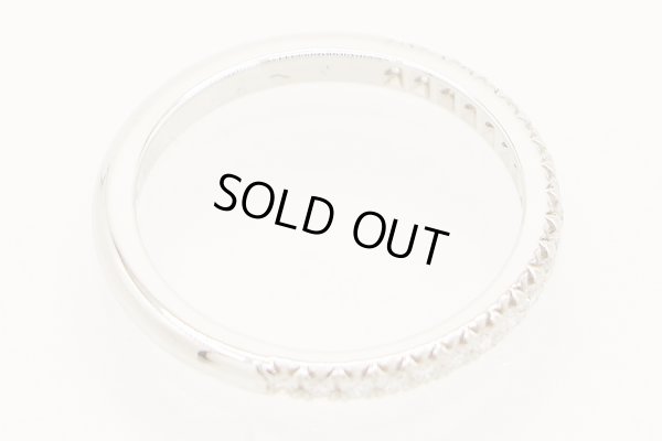 ティファニー　PT950 ダイアイリ ハーフエタニティリング 2.90g　内側(2)