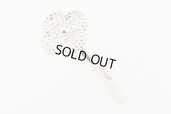 ヴァンクリーフ＆アーペル 750WG スウィートアルハンブラ ダイアイリリング 3.40g　サイド