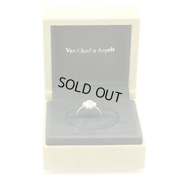 ヴァンクリーフ＆アーペル 750WG スウィートアルハンブラ ダイアイリリング 3.40g　箱