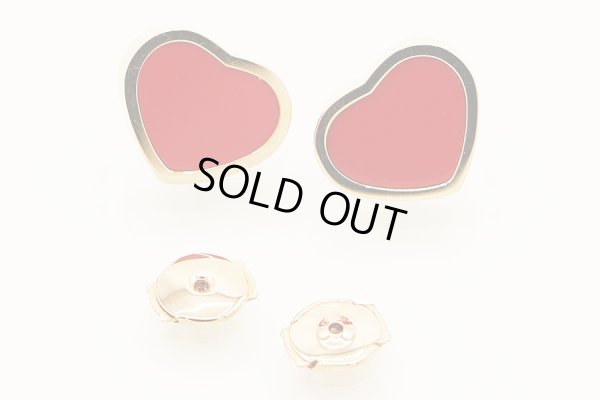 ショパール 750PG ハッピーハートピアス レッド 7.20g