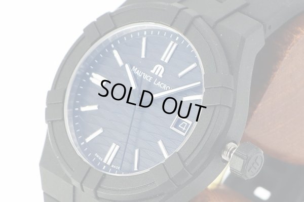 モーリス・ラクロア　アイコン　＃タイド　ＡI２００８　黒文字盤　サイド拡大