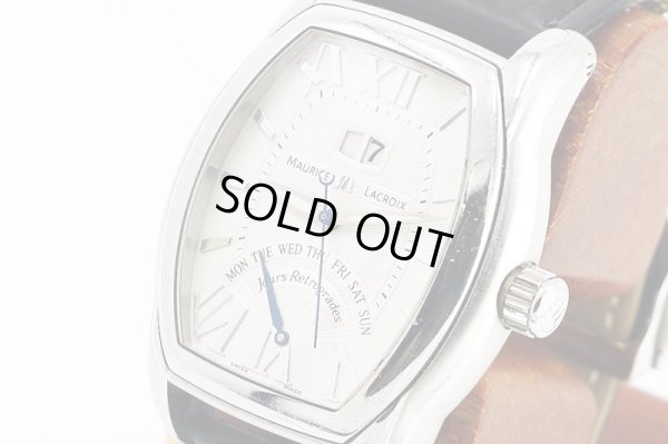 モーリス・ラクロア　トノー　ジュールレトロ　グランデイト　ＭＰ６１９９　銀文字盤　サイド拡大