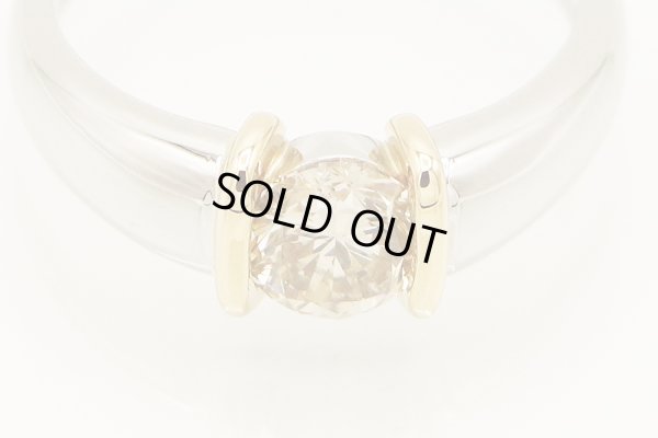 PT900/K18 ダイアイリリング 1.023ct 8.10g　拡大
