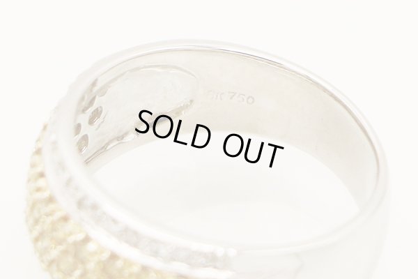 750WG ダイアイリリング 9.40g　刻印