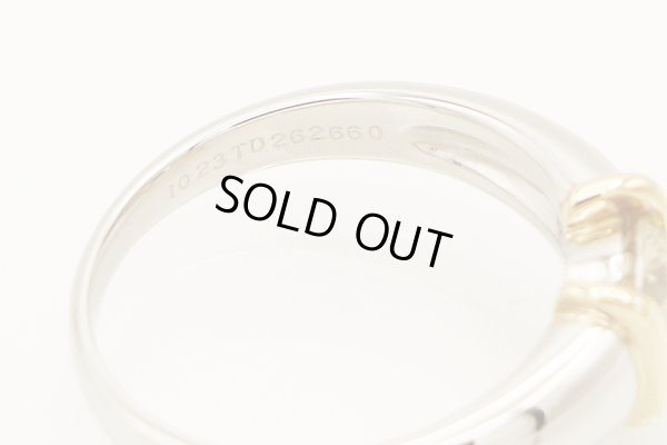 PT900/K18 ダイアイリリング 1.023ct 8.10g　刻印(2)