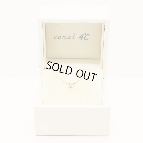 ４℃　K18PG ダイアイリネックレス 1.00g　箱