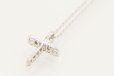 750WG ダイアイリペンダントネックレス 0.19ct 1.90g　裏面