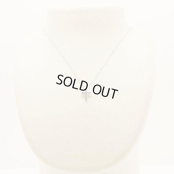 750WG ダイアイリペンダントネックレス 0.19ct 1.90g　装着イメージ