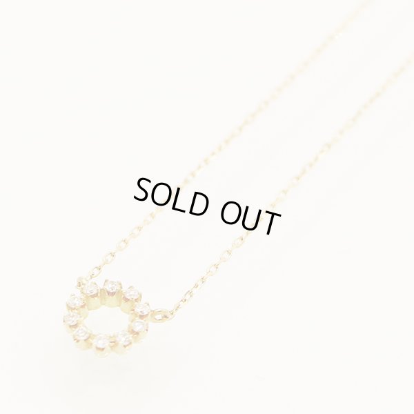 アーカー　K18 ダイアイリネックレス 0.90g