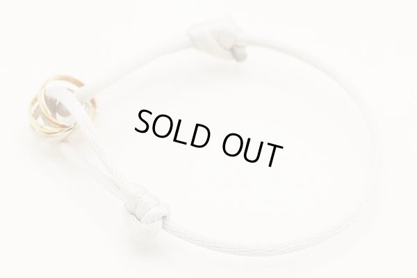 カルティエ　750WG/PG/YG トリニティ ブレスレット　サイド