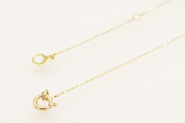 アーカー　K18 ダイアイリネックレス 0.90g　留め具