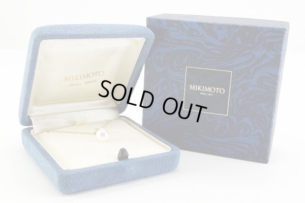 ミキモト　K18 パールダイアイリペンダントネックレス 8.30mm 3.10g　箱