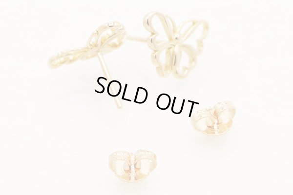 ティファニー　750PG バタフライピアス 2.50g