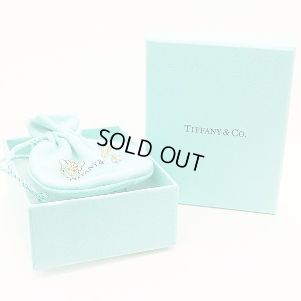 ティファニー　750PG バタフライピアス 2.50g　箱