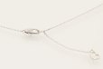 750WG ダイアイリペンダントネックレス 0.19ct 1.90g　留め具
