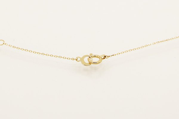 アーカー　K18 ダイアイリネックレス 0.90g　留め具