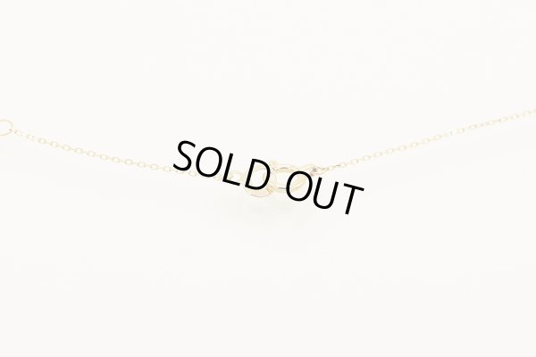 アーカー　K18 ダイアイリネックレス 0.90g　留め具