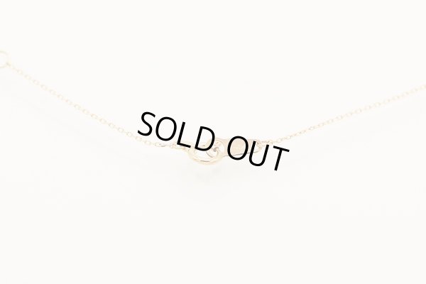 ４℃　K18PG ダイアイリネックレス 1.00g　留め具