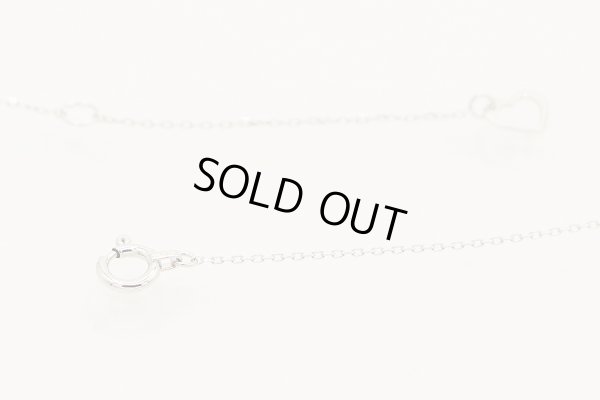 ポンテヴェキオ　K18WG ダイアイリペンダントネックレス 0.13ct 1.40g　留め具外したイメージ