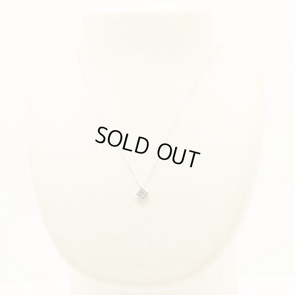 ポンテヴェキオ　K18WG ダイアイリペンダントネックレス 0.13ct 1.40g　装着イメージ