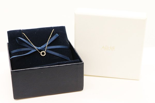 アーカー　K18 ダイアイリネックレス 0.90g　箱
