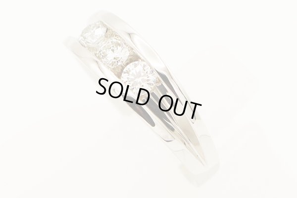 PT900 ダイアイリリング 0.50ct 8.20g　サイド