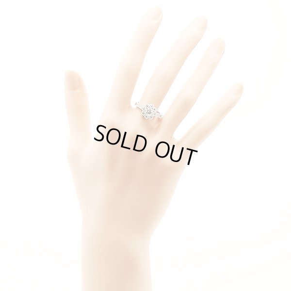 PT900 ダイアイリリング 0.523ct 0.17ct 5.40g　装着イメージ