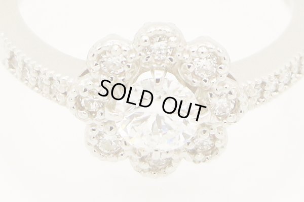 PT900 ダイアイリリング 0.523ct 0.17ct 5.40g　拡大