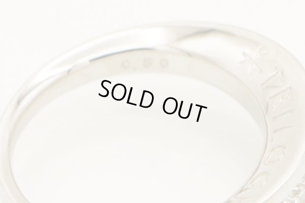 PT900 ダイアイリリング 0.50ct 8.20g　刻印(2)