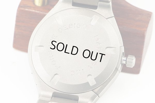 ポルシェデザインｂｙＩＷＣ　ＩＷ３７４５０１　クロノグラフ　ムーンフェイス　青文字盤　裏面拡大