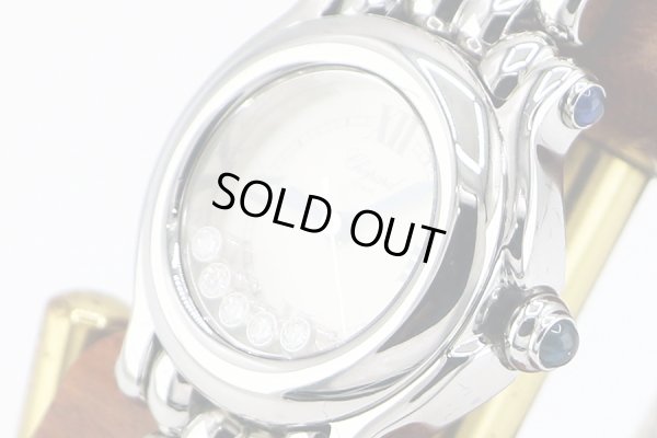 ショパール　ハッピースポーツ　２７／８２５０－２３　白文字盤　５Ｐ　サイド拡大