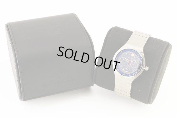 ポルシェデザインｂｙＩＷＣ　ＩＷ３７４５０１　クロノグラフ　ムーンフェイス　青文字盤　仮ケース