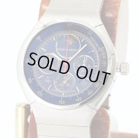 ポルシェデザインｂｙＩＷＣ　ＩＷ３７４５０１　クロノグラフ　ムーンフェイス　青文字盤