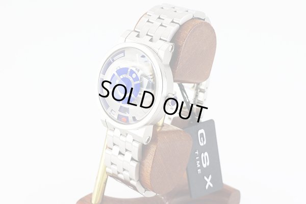 ＧＳＸ　ＧＳＸ２２１ＳＷＳ１　Ｒ２Ｄ２モデル　銀／青文字盤　サイド