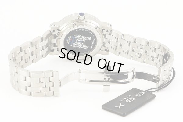 ＧＳＸ　ＧＳＸ２２１ＳＷＳ１　Ｒ２Ｄ２モデル　銀／青文字盤　ブレス