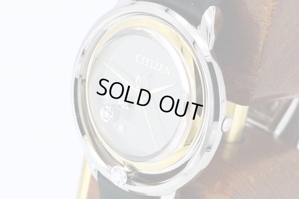 シチズン　エル　ＥＷ５５２６－１１Ｅ　オアシス　黒文字盤　ダイアベゼル　サイド拡大