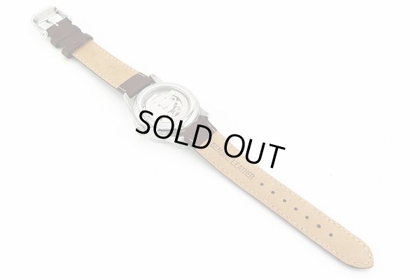 ラコ　パイロットウォッチ　８６１７７９　ＴＯＫＩＯ　黒文字盤　革ベルト状態　裏面