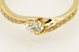 K18 ダイアイリリング 0.257ct 0.01ct 2.10g　拡大
